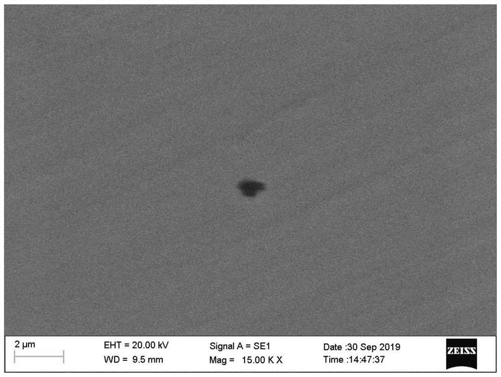 Method for characterizing inclusions on section of stainless steel precision strip steel