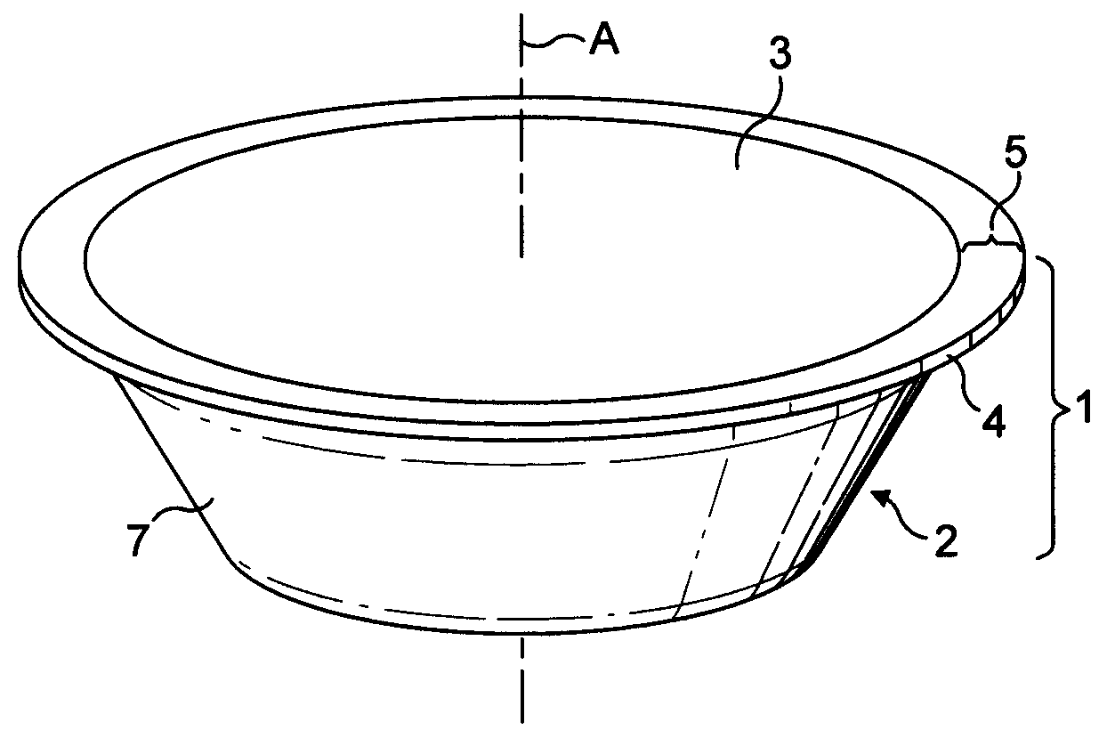 Capsule system, device and method for preparing a food liquid contained in a receptacle by centrifugation