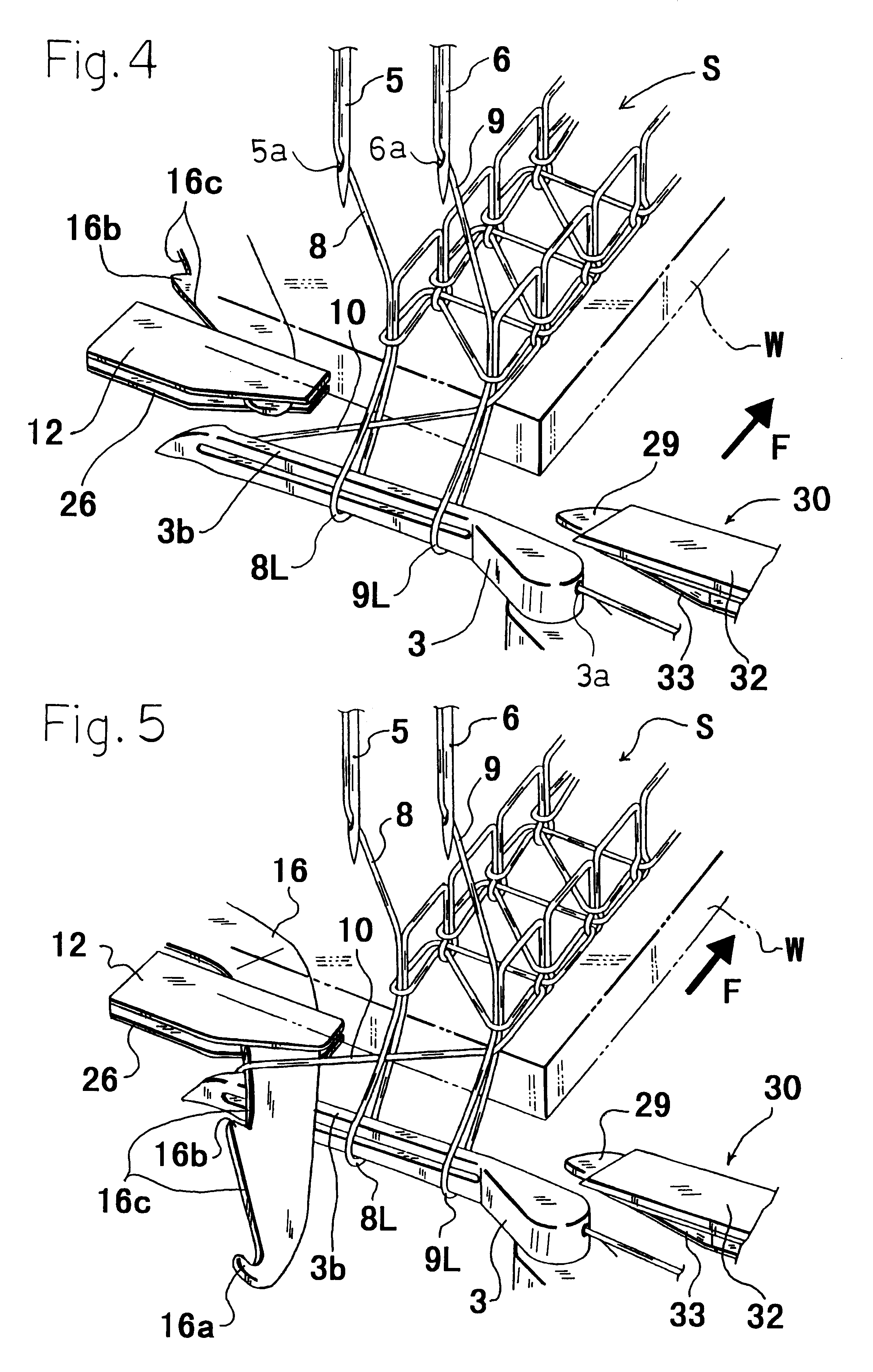 Apparatus for preventing stitching from raveling