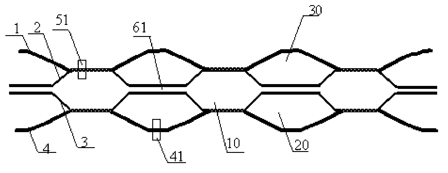 Blockette multi-level inflation composite structure fabric