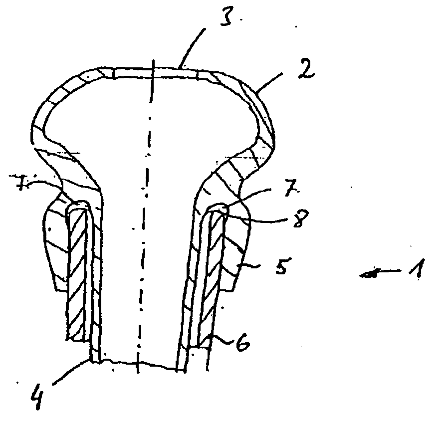 Teat rubber with shock-absorbing properties