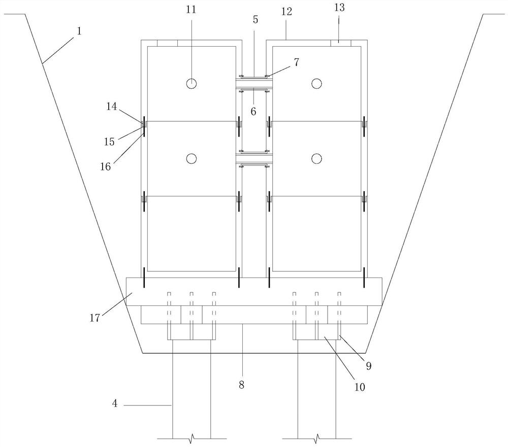 Prefabricated reinforced concrete combined circular septic tank and construction method thereof