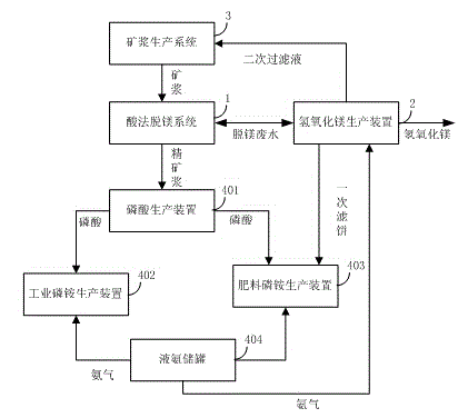 Co-production method and system of ammonium phosphate and magnesium hydrate