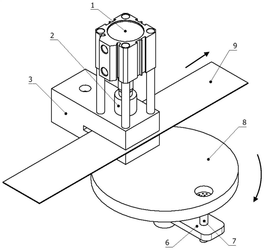 An automatic preparation device and method for composite honeycomb sound-absorbing cap blank