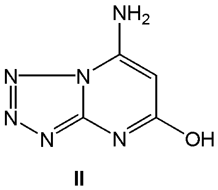 7-amino-tetrazole[1,5-a] pyrimidine-5-alcohol(compound ii) and its synthetic route