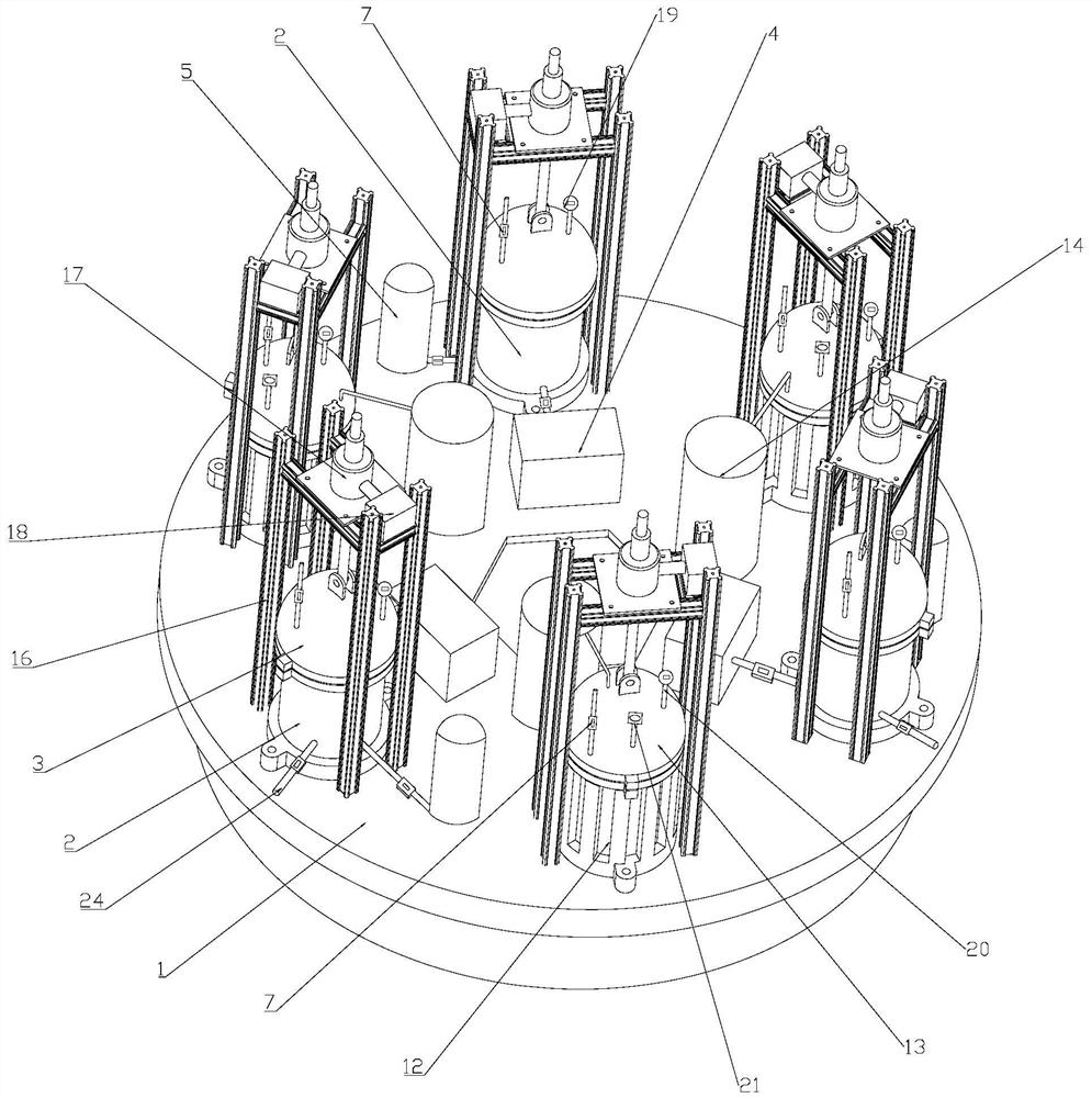 Prefabricated body dipping and cracking integrated automatic production equipment and use method