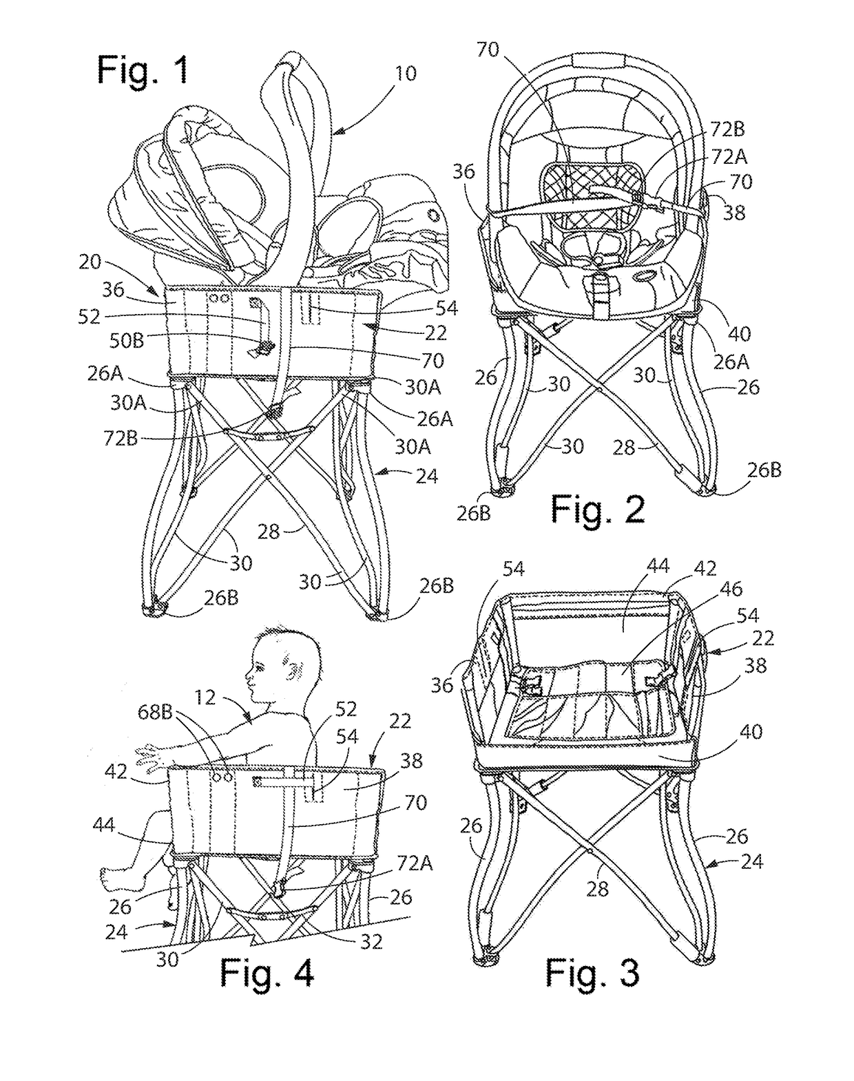 Convertible highchair and infant carrier stand device