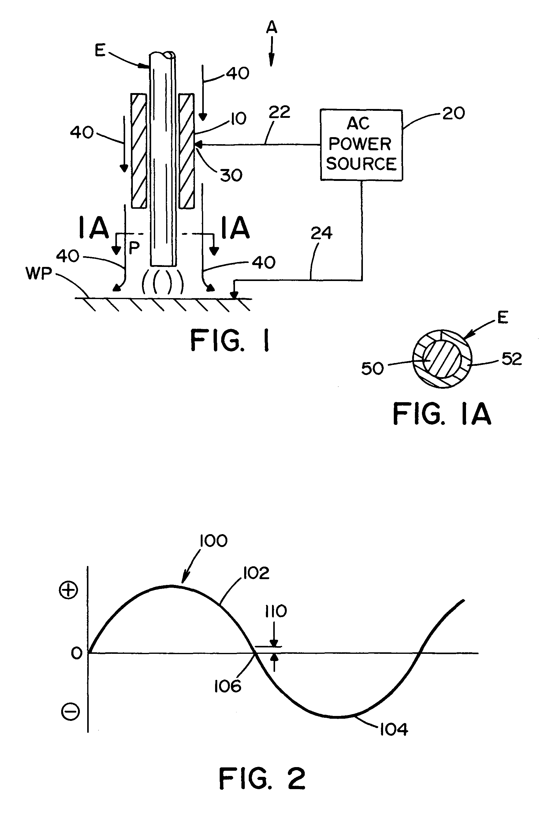 Method of AC welding using a flux cored electrode