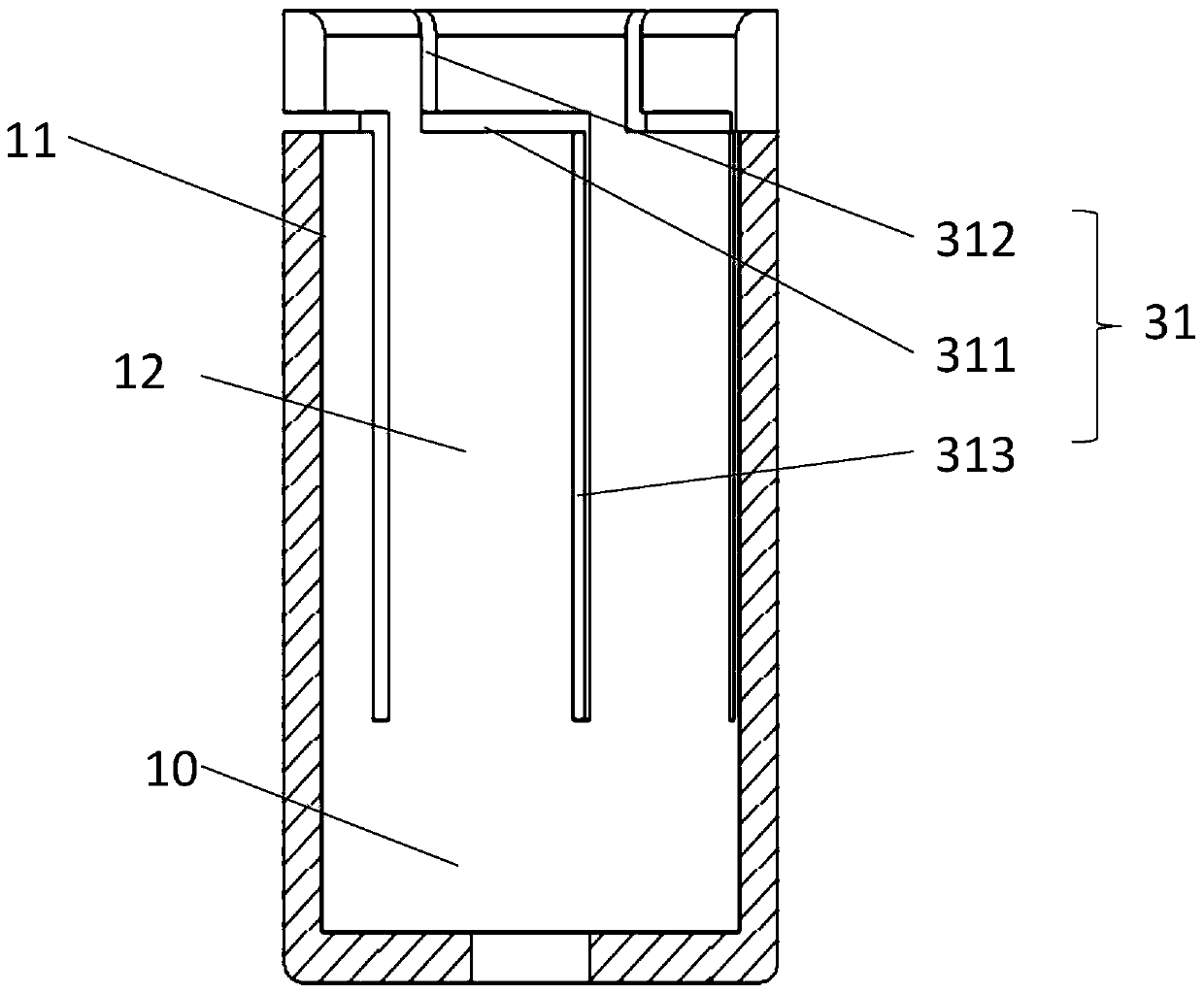 Grounding switch contact and direct-acting plug-in grounding switch with same