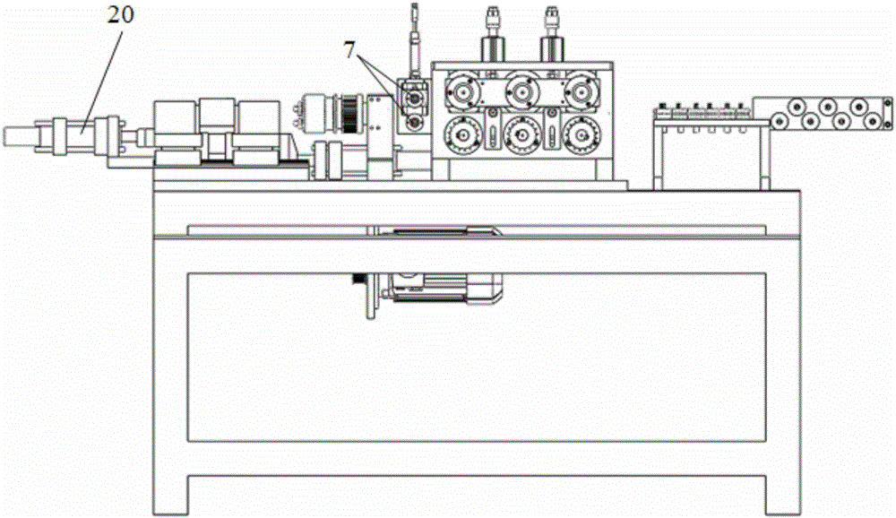 Capillary tube blanking pier protrusion forming machine