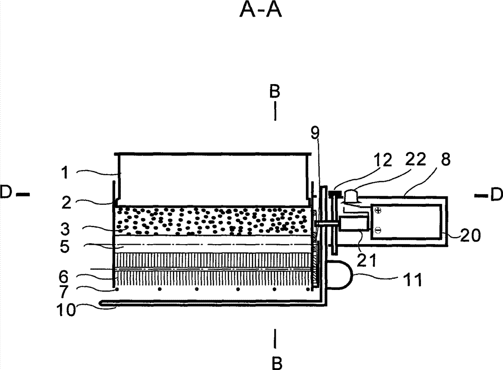 Dual-shaft hair dyeing device