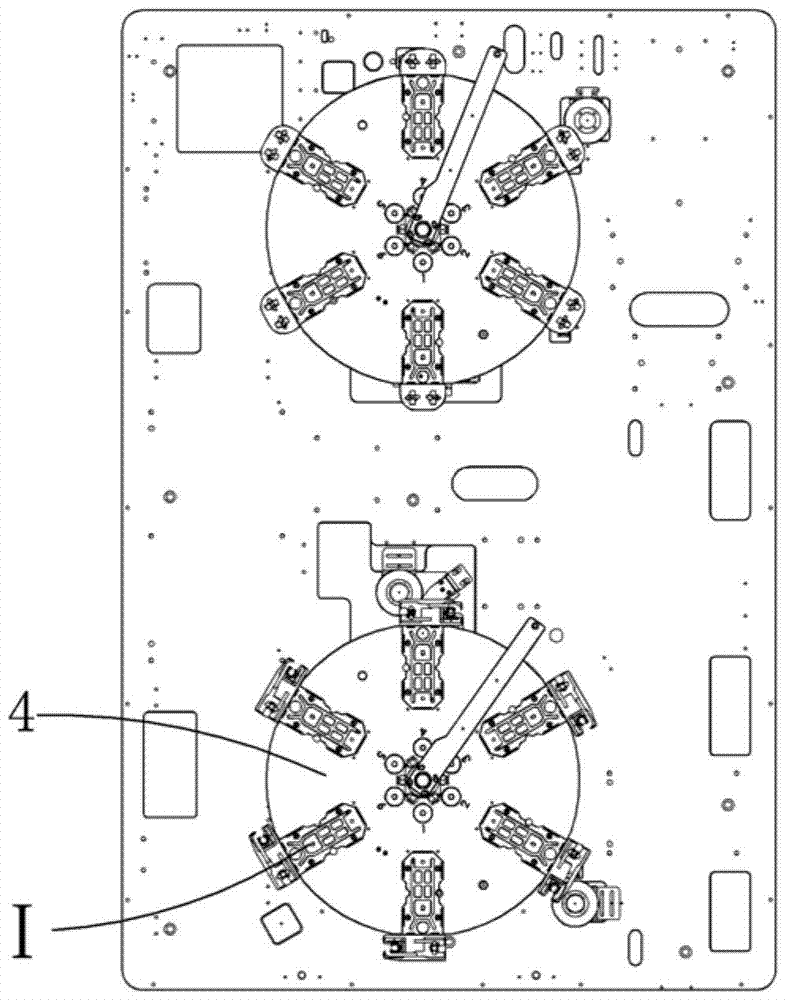 A double turntable mechanism
