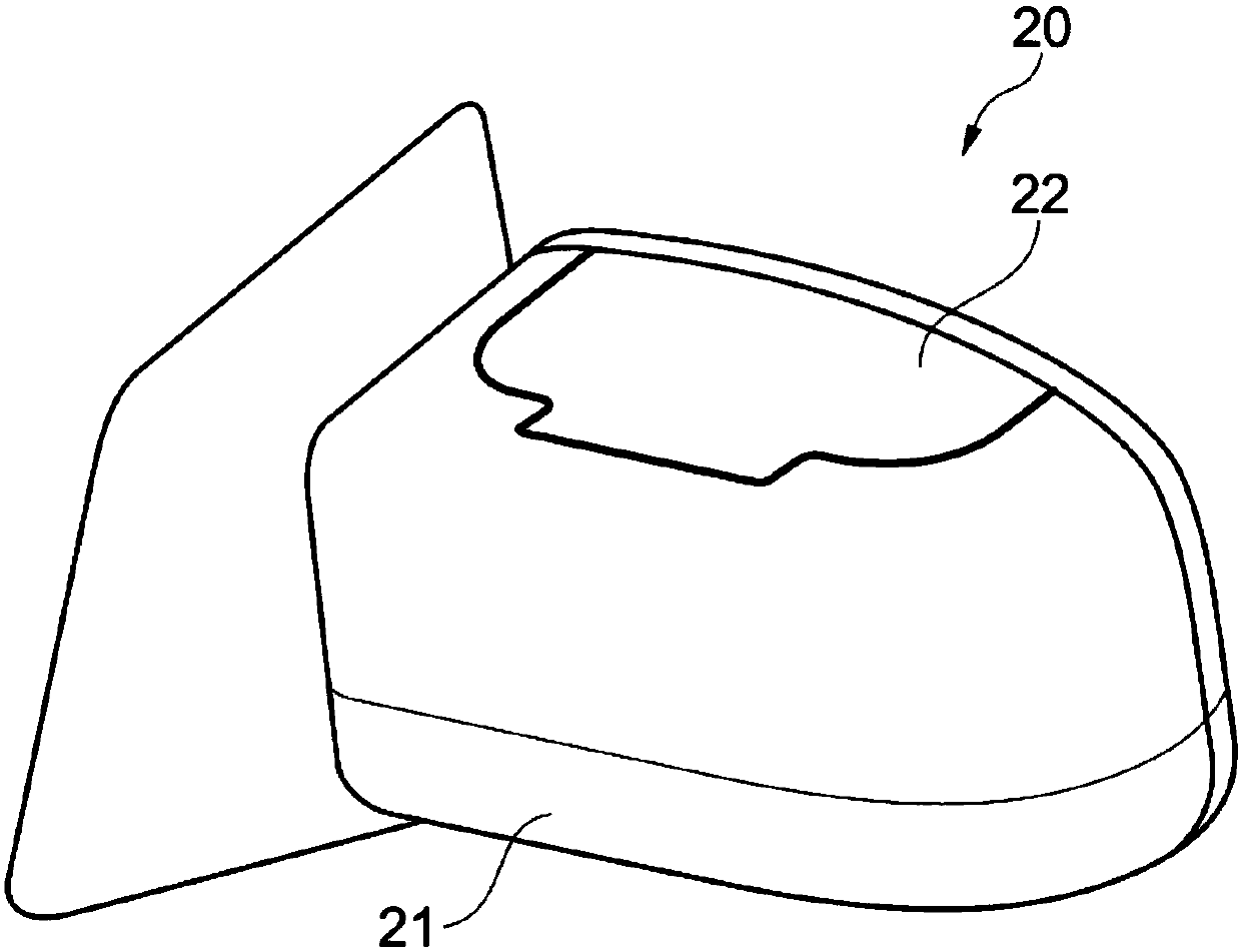 Exterior mirror for motor vehicle, and motor vehicle