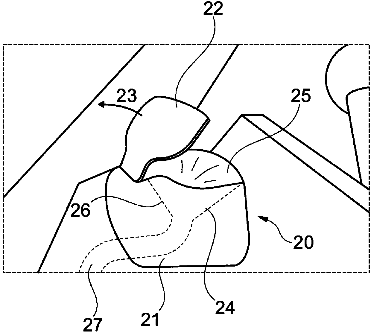 Exterior mirror for motor vehicle, and motor vehicle