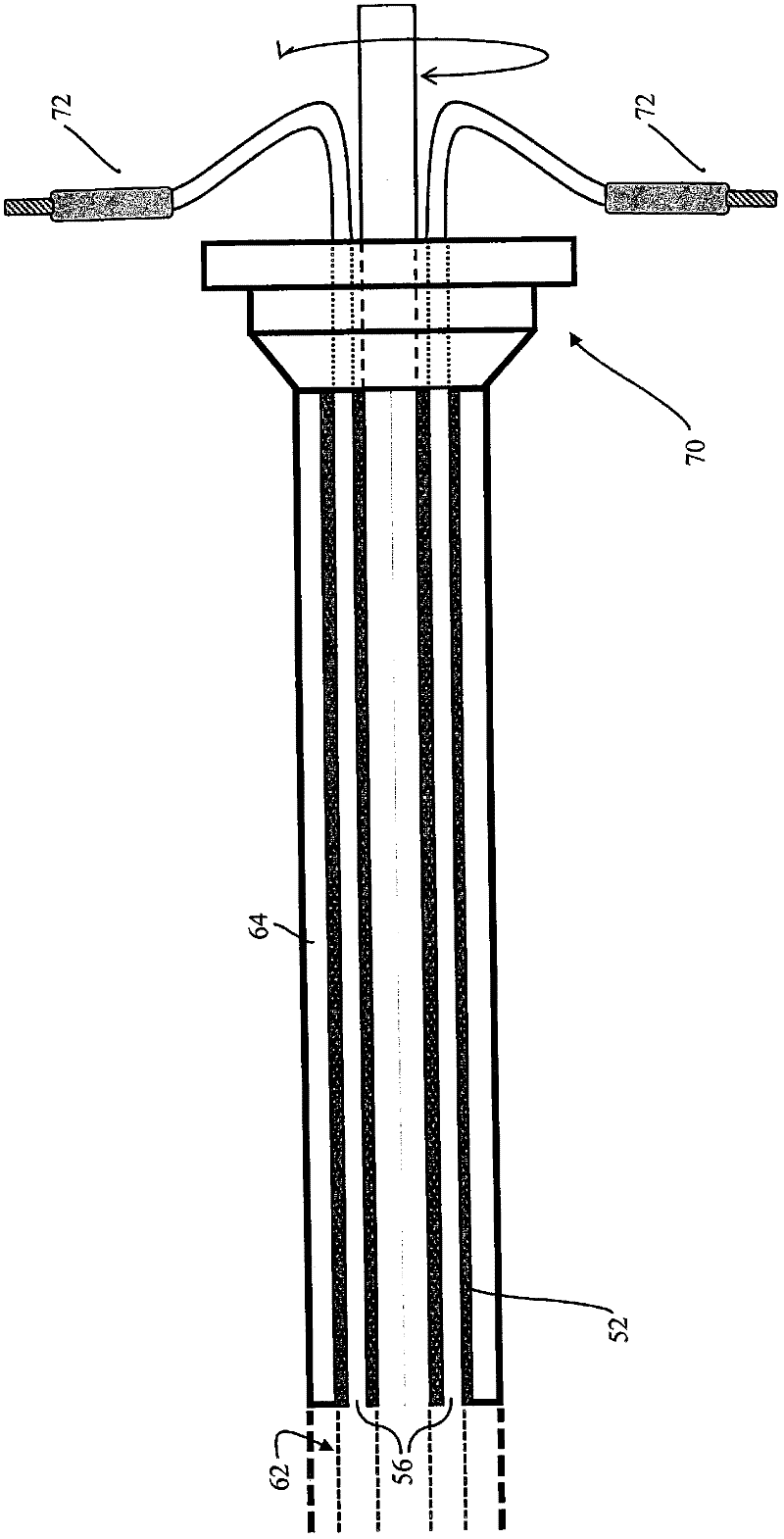 Transurethral ultrasound probe for treatment of prostate