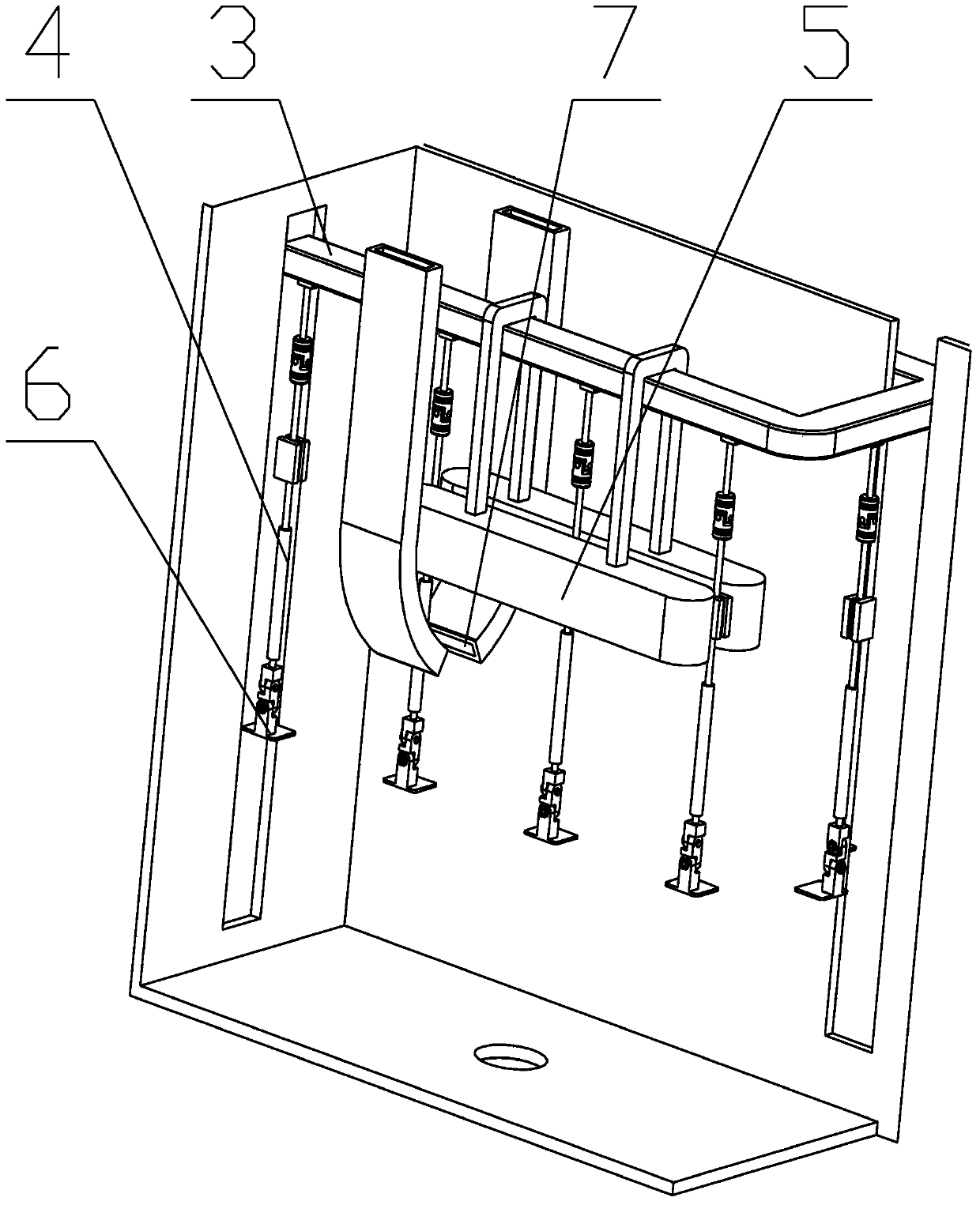 Water transfer printing workpiece drying device