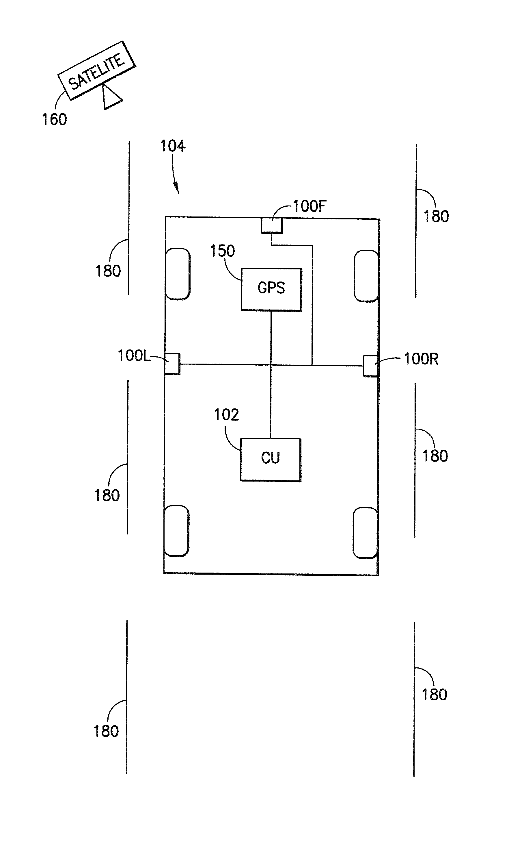System and method of integrating lane position monitoring with locational information systems
