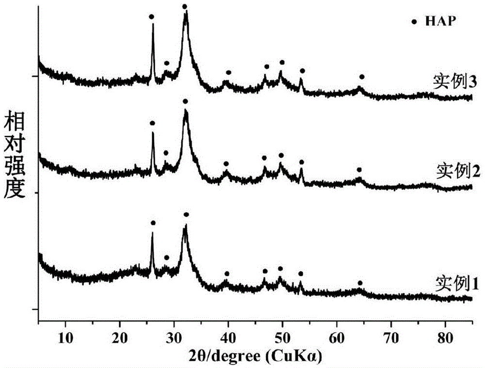 Method for Catalytic Synthesis of Biomimetic Material Hydroxyapatite Using Phosvitin and Its Polypeptide