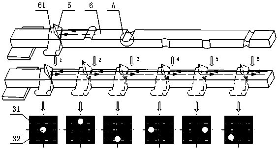 Linear guide rail surface defect measurement method