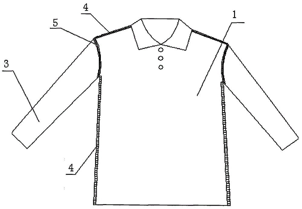 Memorizing anti-static anti-radiation stitching clothing provided with temperature detection unit and used for patients