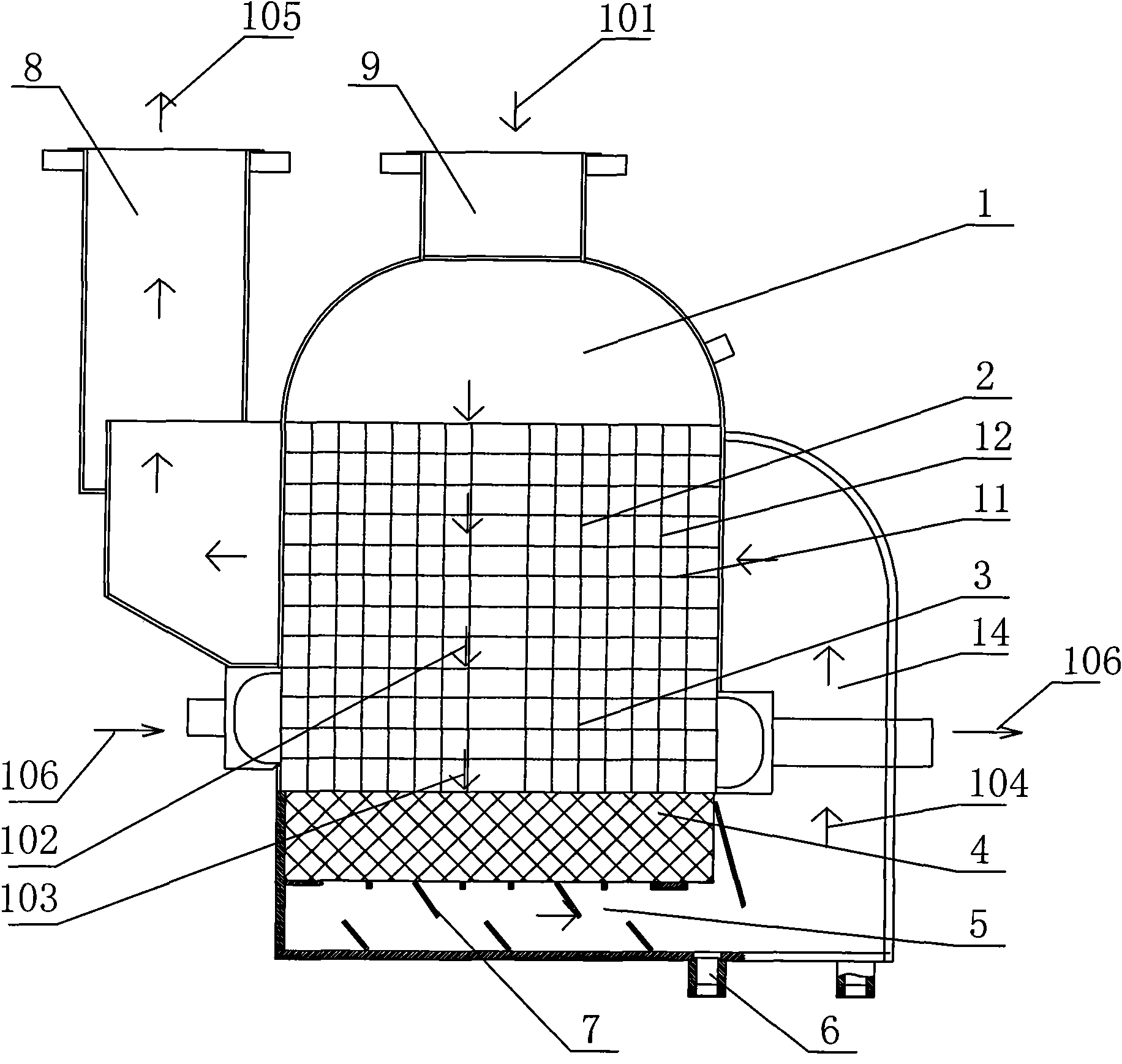 Three-in-one device of refrigerated compressed air dryer