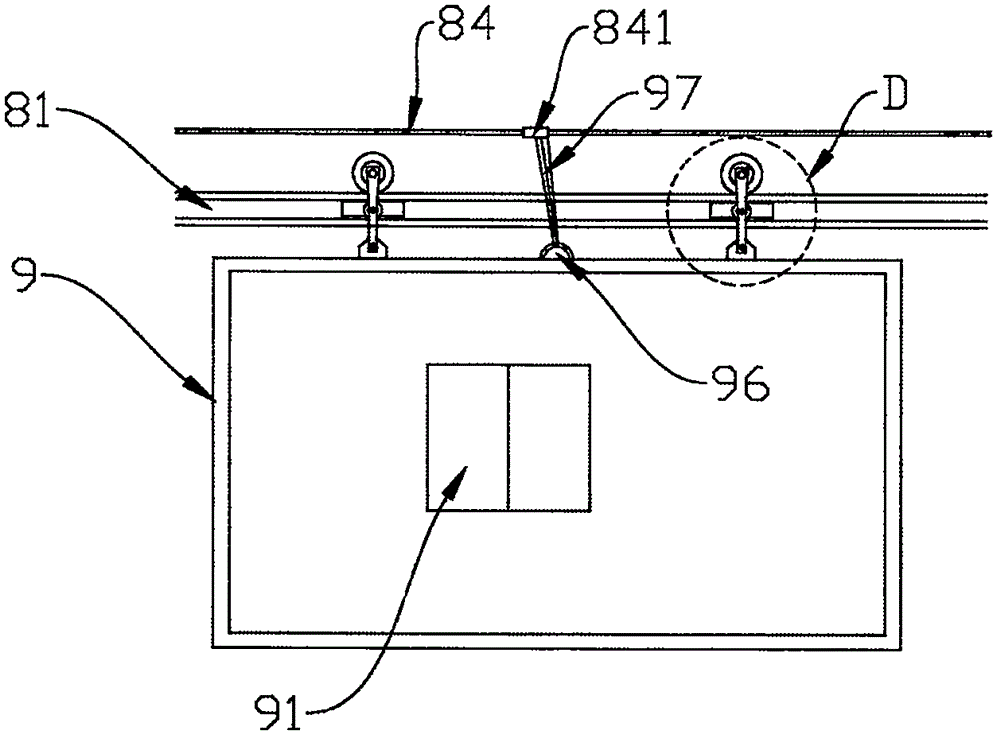 Hanging type movable simple house system