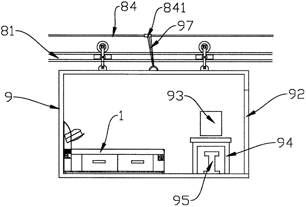 Hanging type movable simple house system