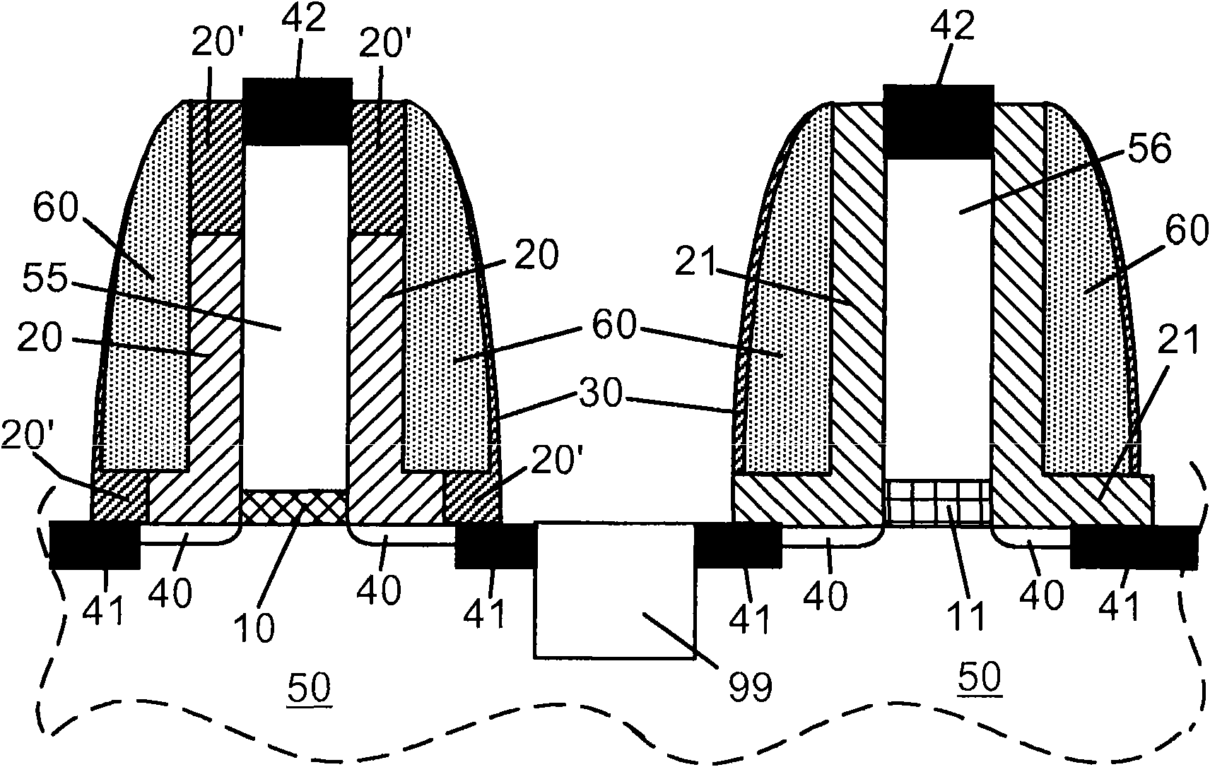 CMOS circuits with high-k gate dielectric