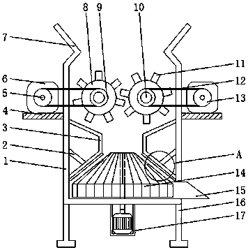 Retrieved rubber product smashing device