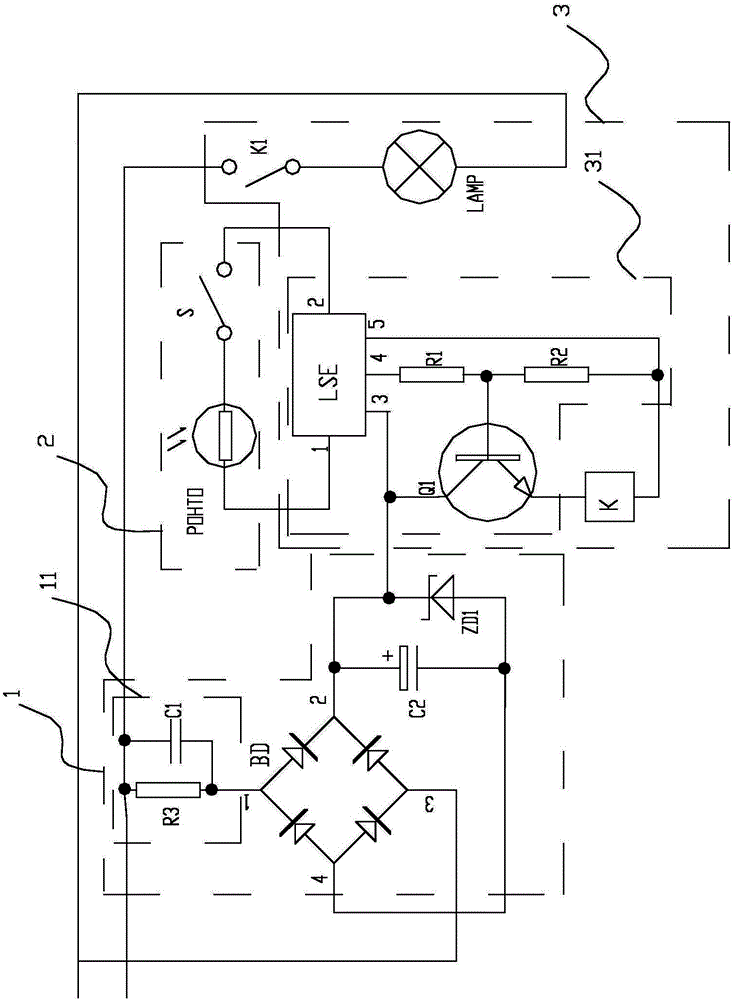 Sound-light control circuit and lamp