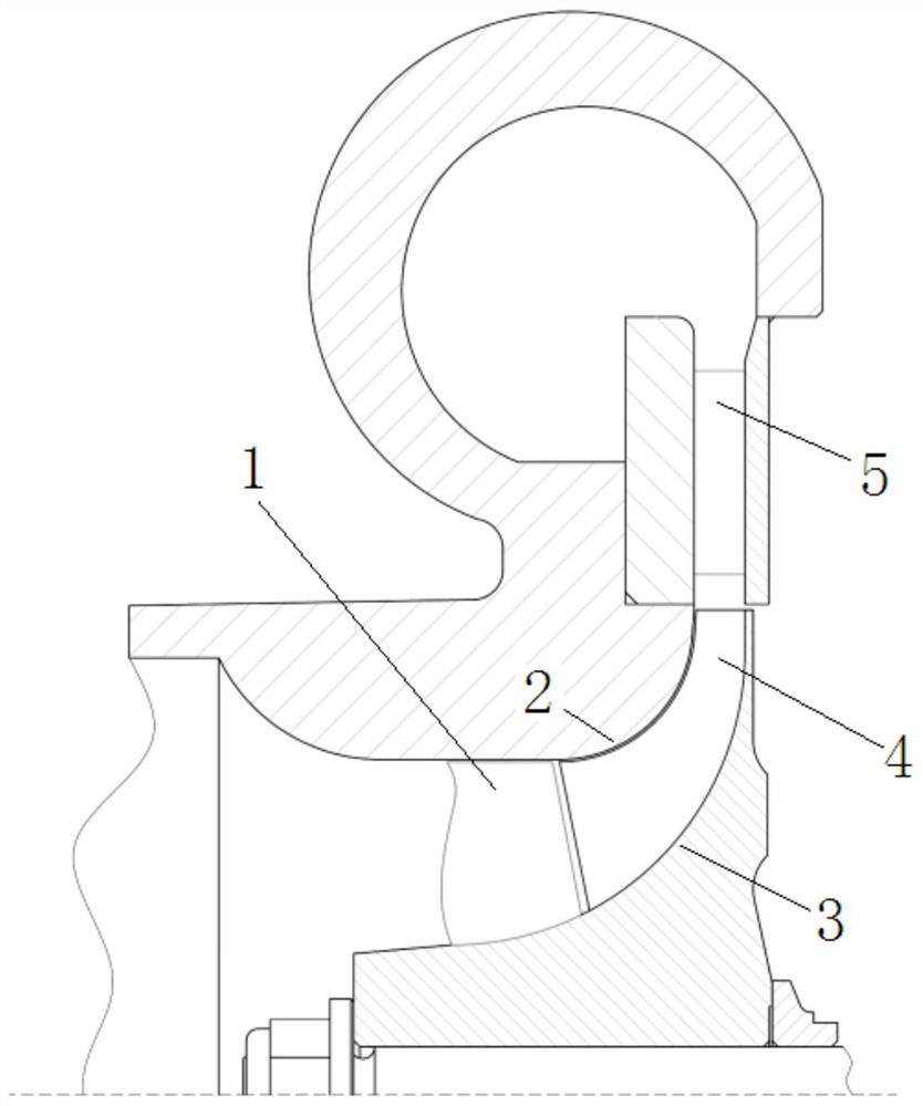 Tandem blade type centrifugal impeller coupled with full-three-dimensional inducer blade shape