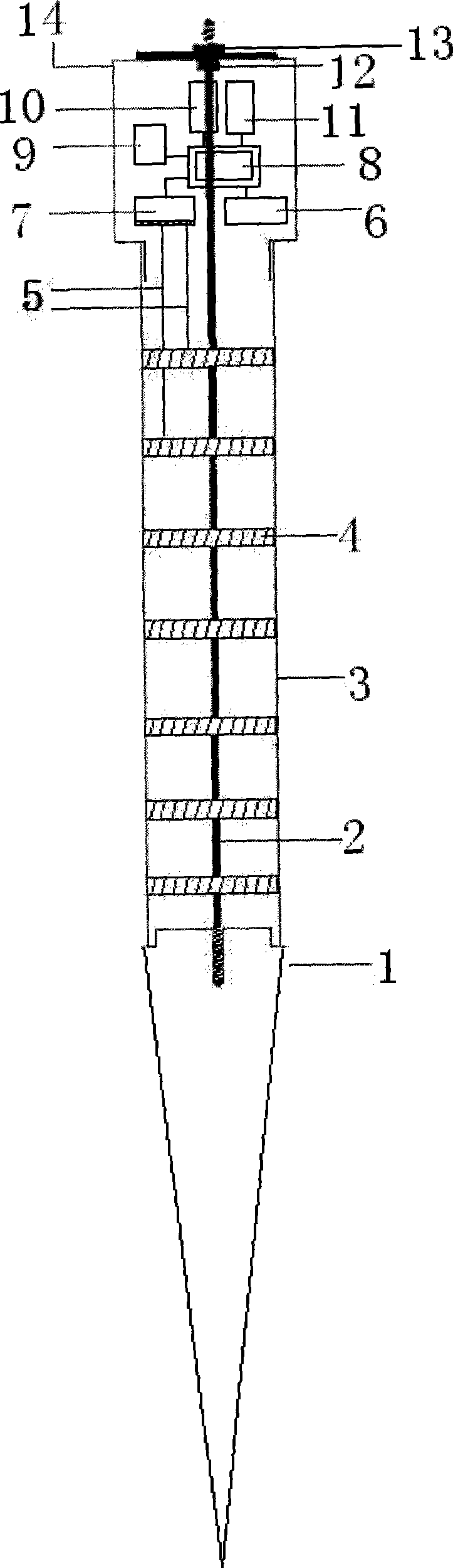 Resistivity monitoring method and apparatus for sea floor erosion/deposition dynamic process