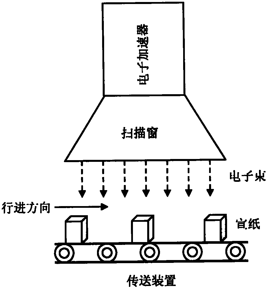Method of using irradiation technology to improve performance of rice paper