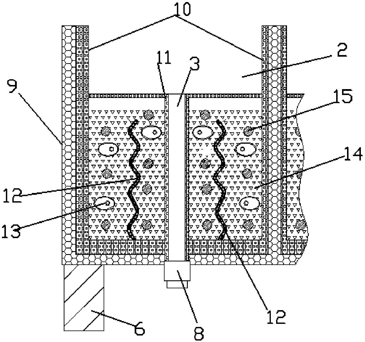 Micro-fluidic synthetic material device with gradient heating function