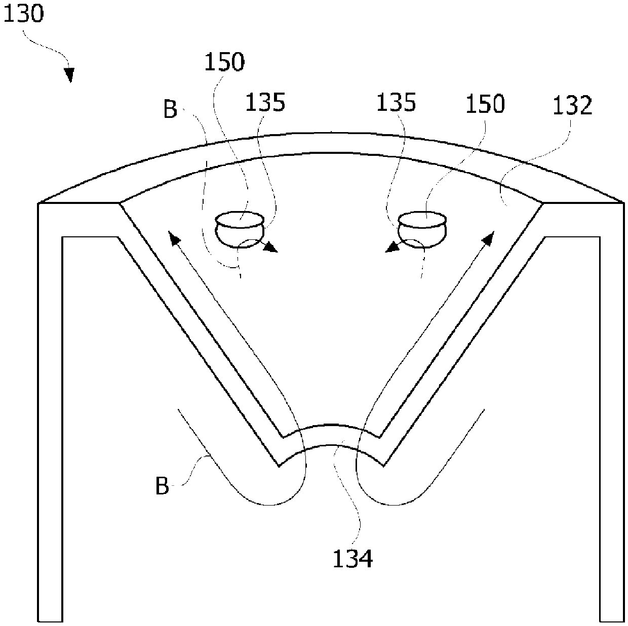 Liquid-gas separation device