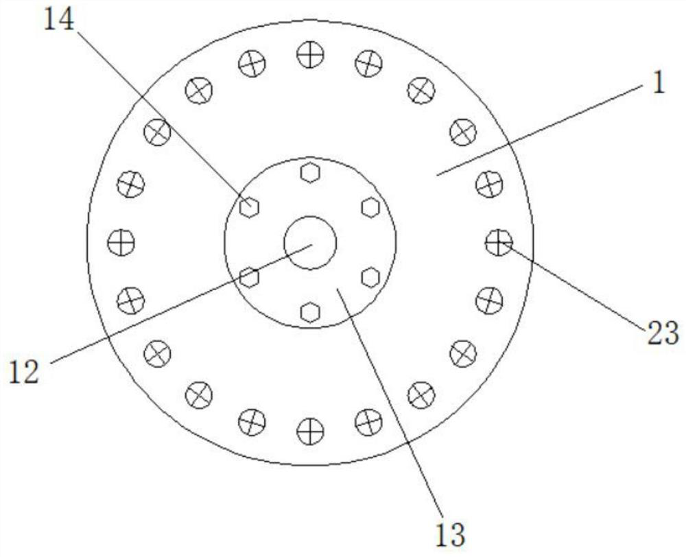 A built-in multi-plate wet brake