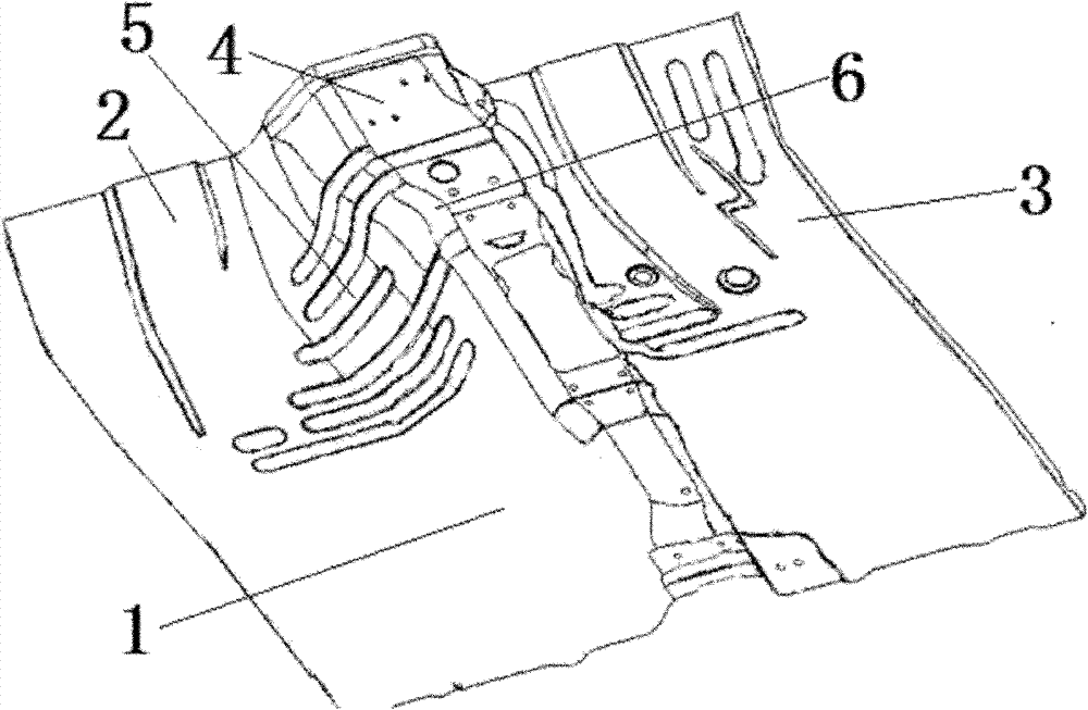 Front floor structure of automotive vehicle