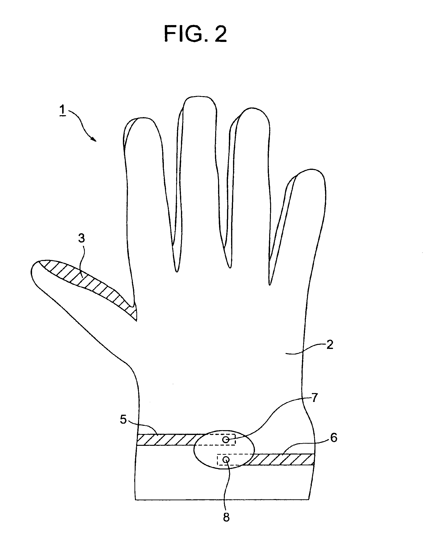 Glove with electrodes