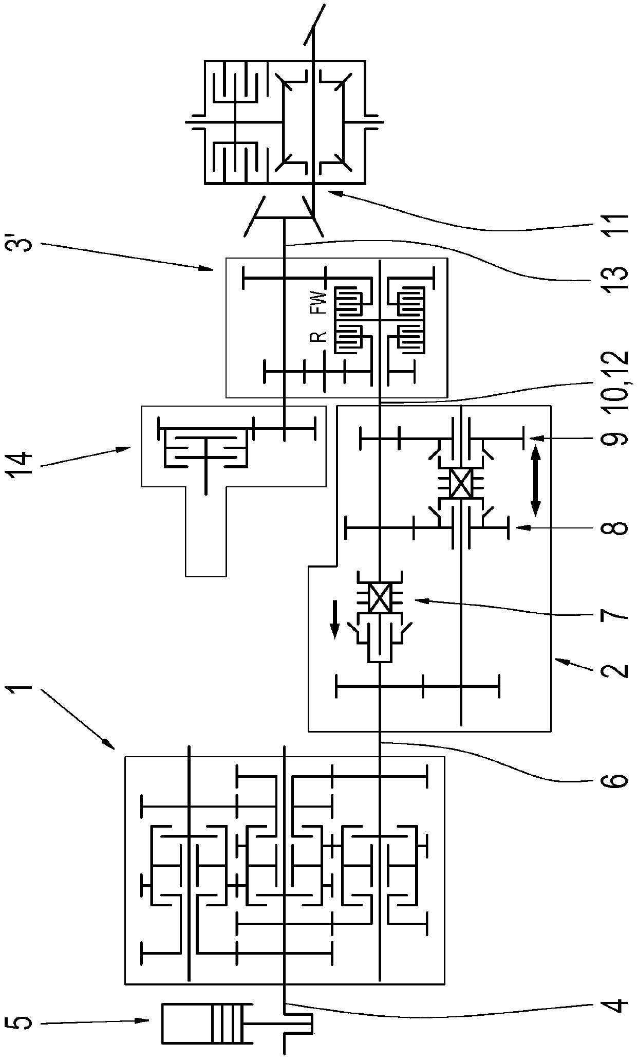 Transmission for commercial vehicle