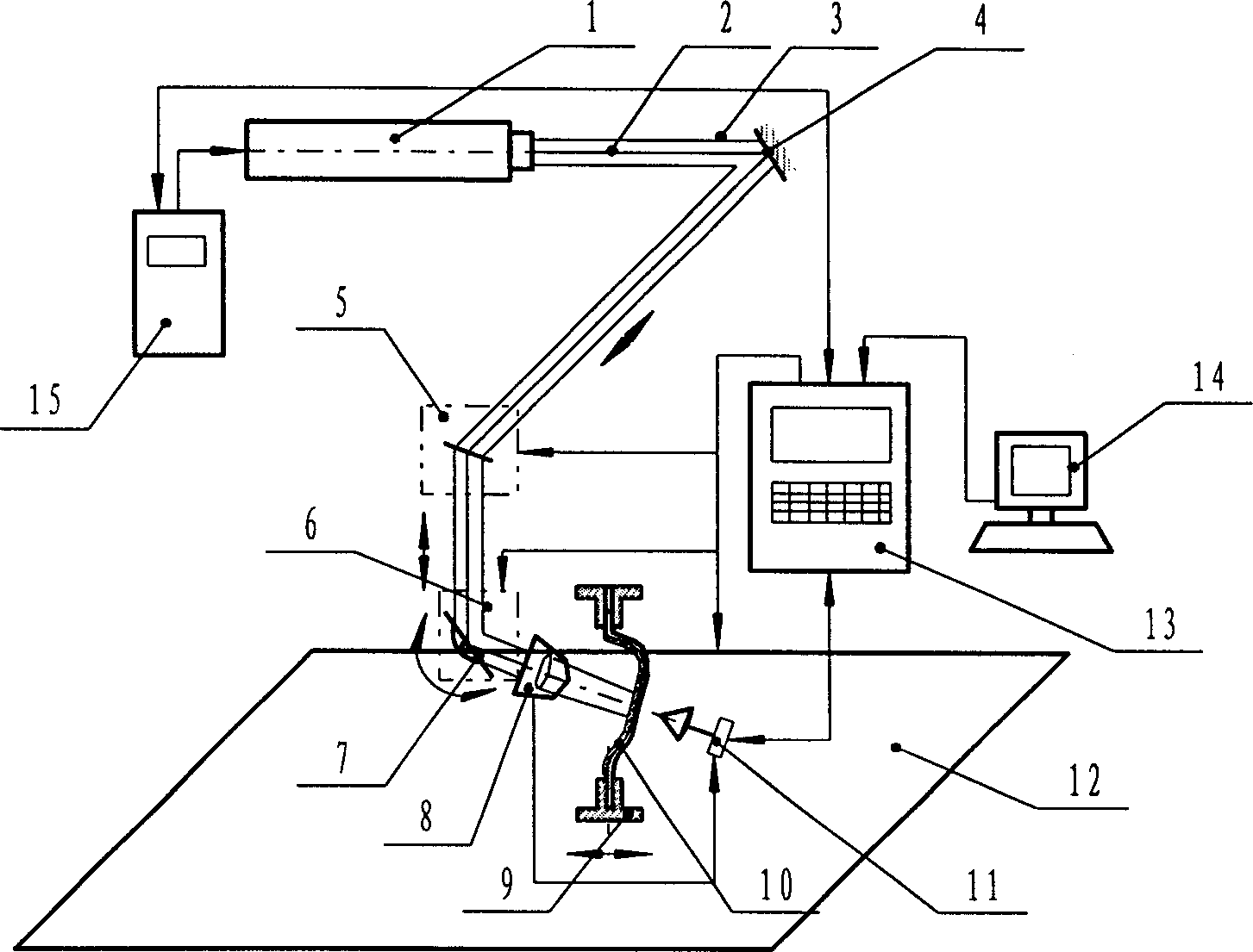 Fast die machining method and apparatus based on laser shock wave technology