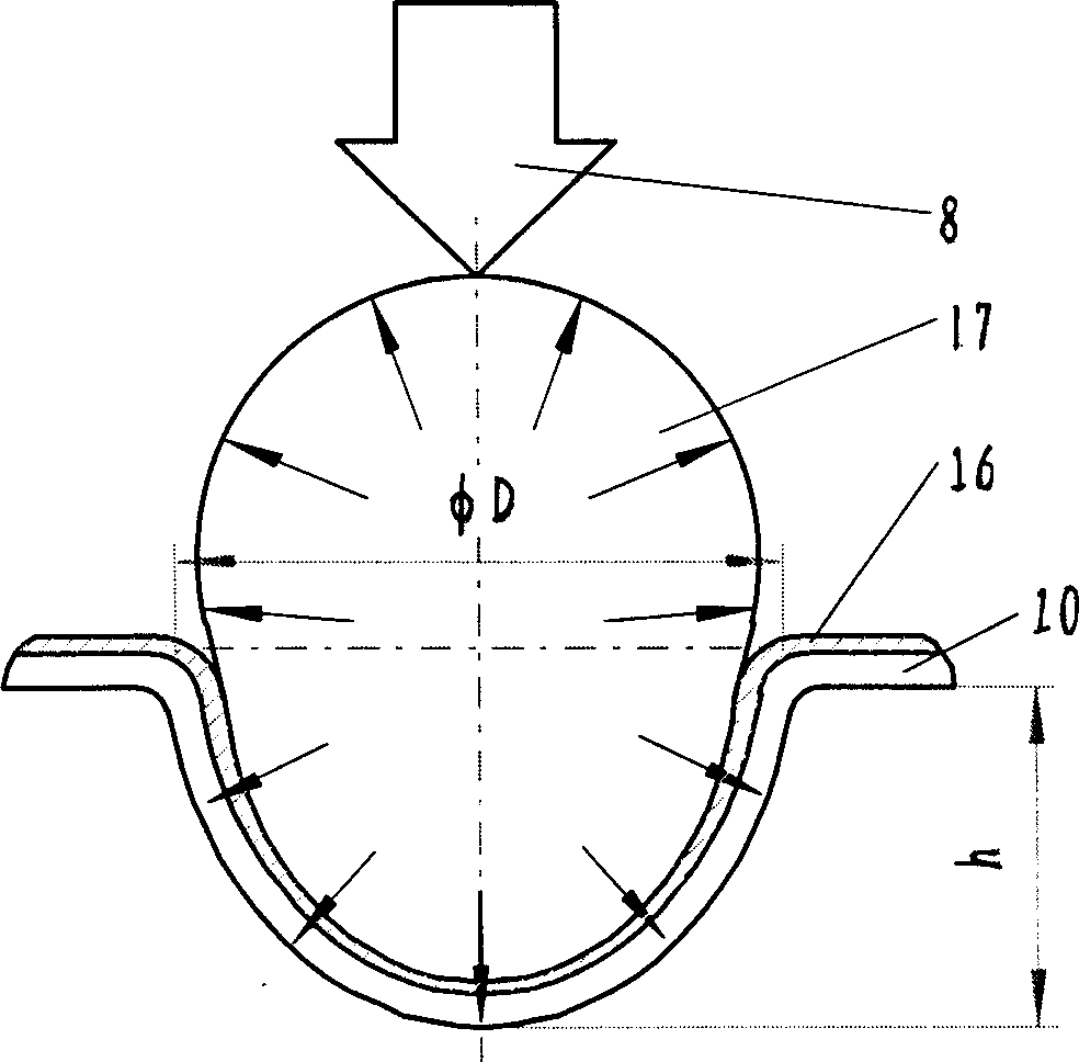 Fast die machining method and apparatus based on laser shock wave technology