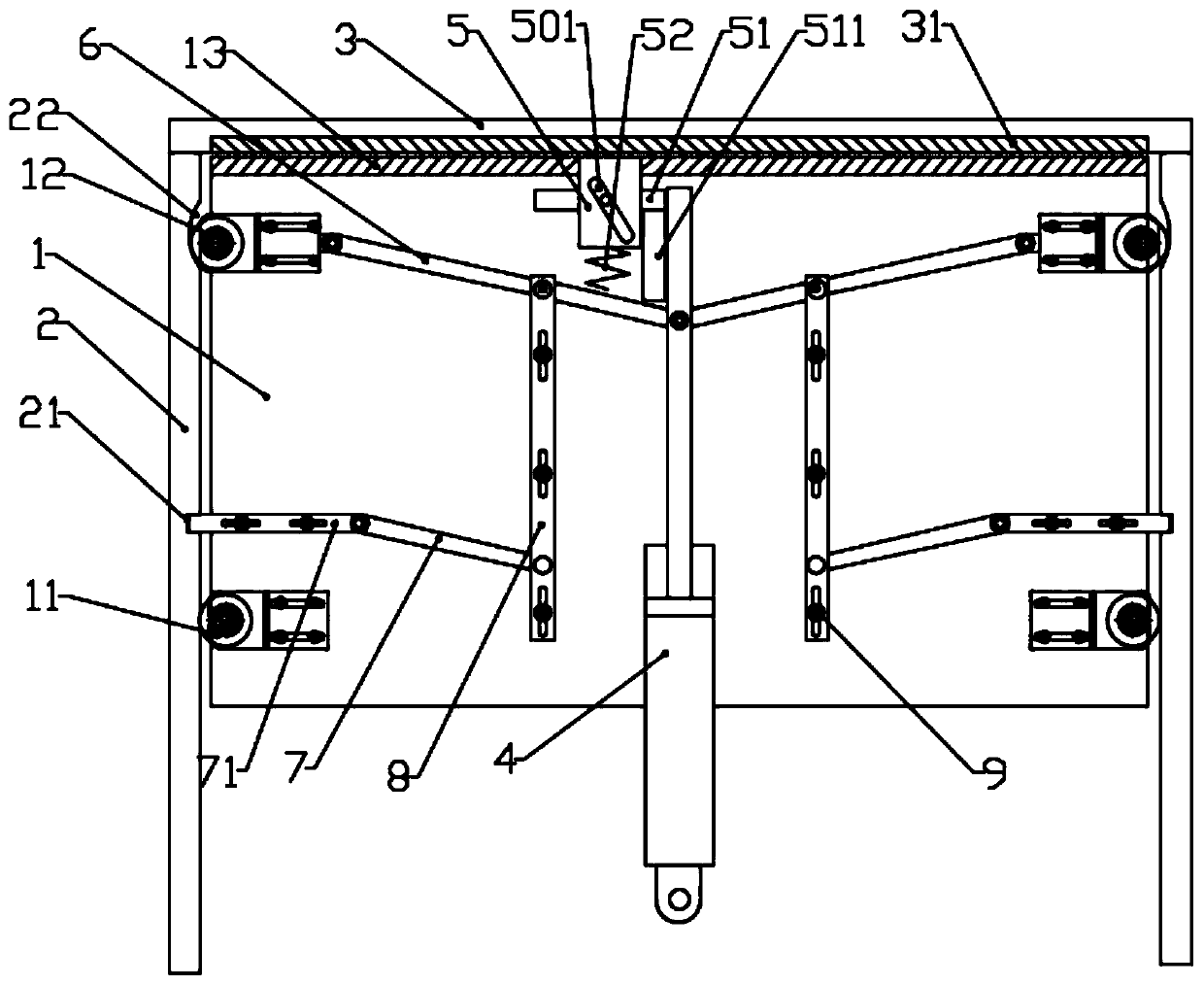 An automatic sliding door of an oven charging port and an oven