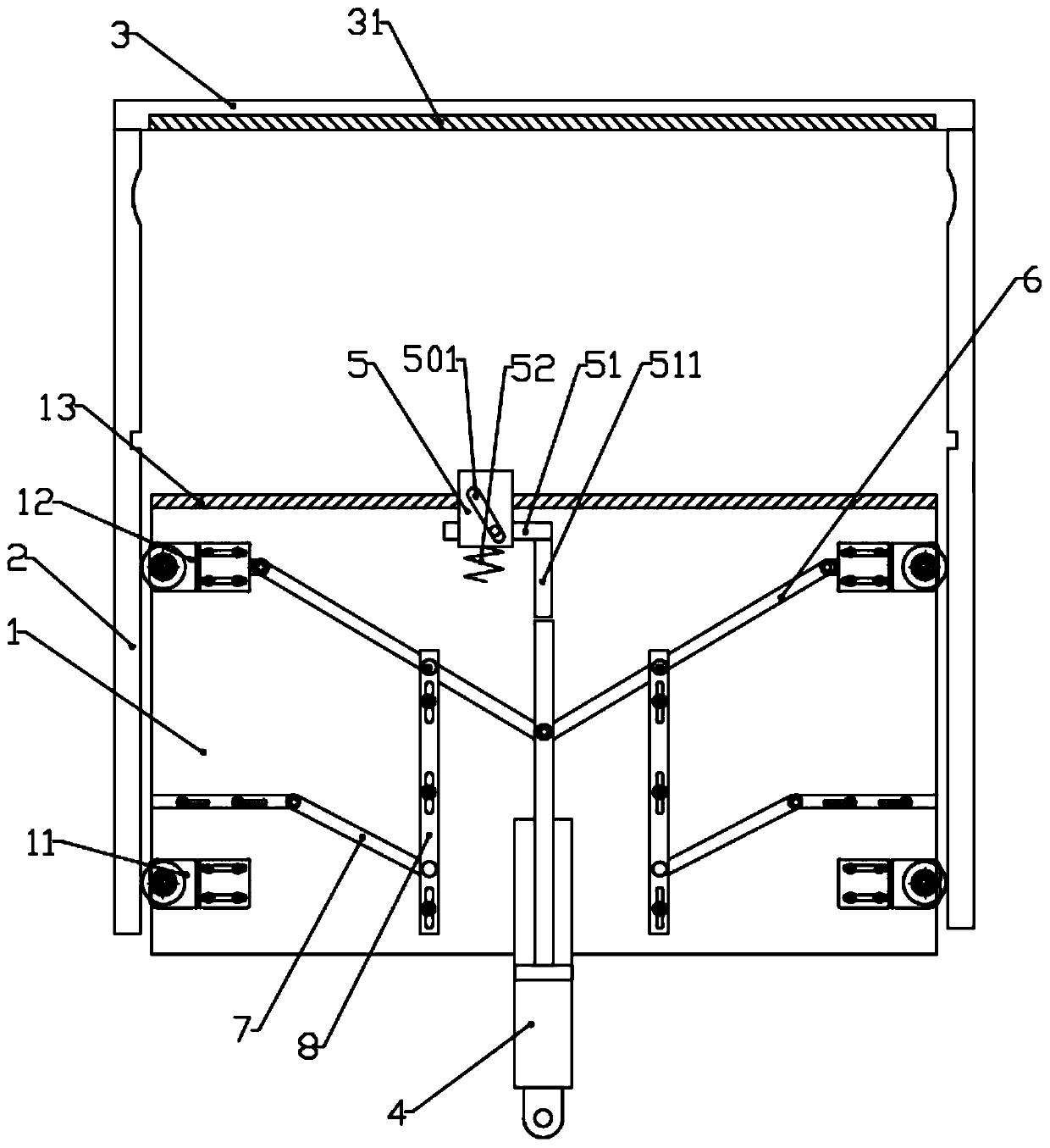 An automatic sliding door of an oven charging port and an oven