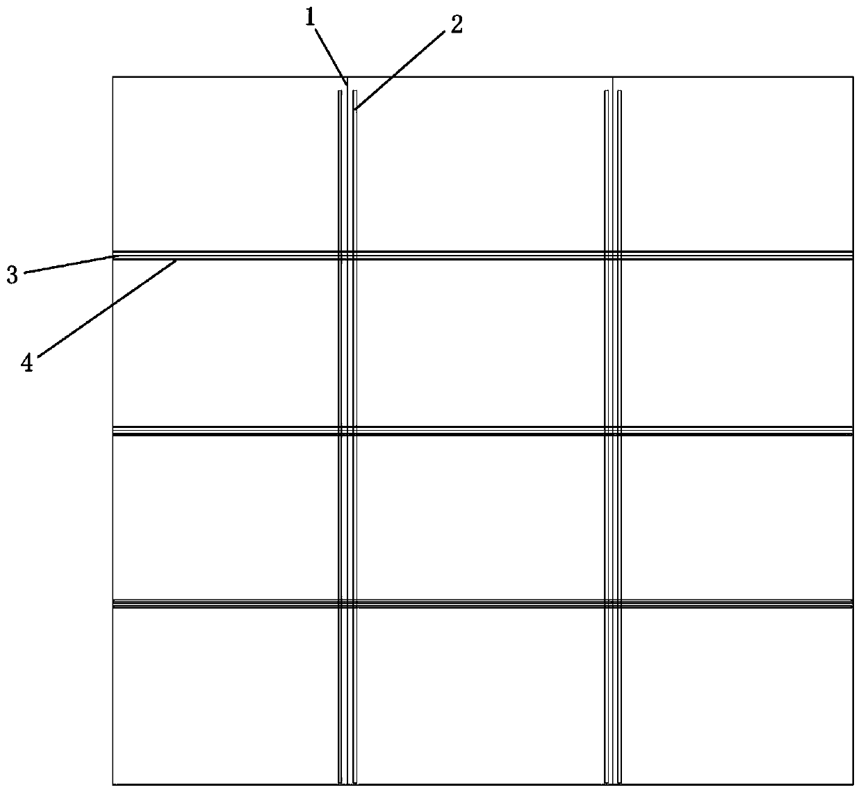 Industrial floor construction joint processing method