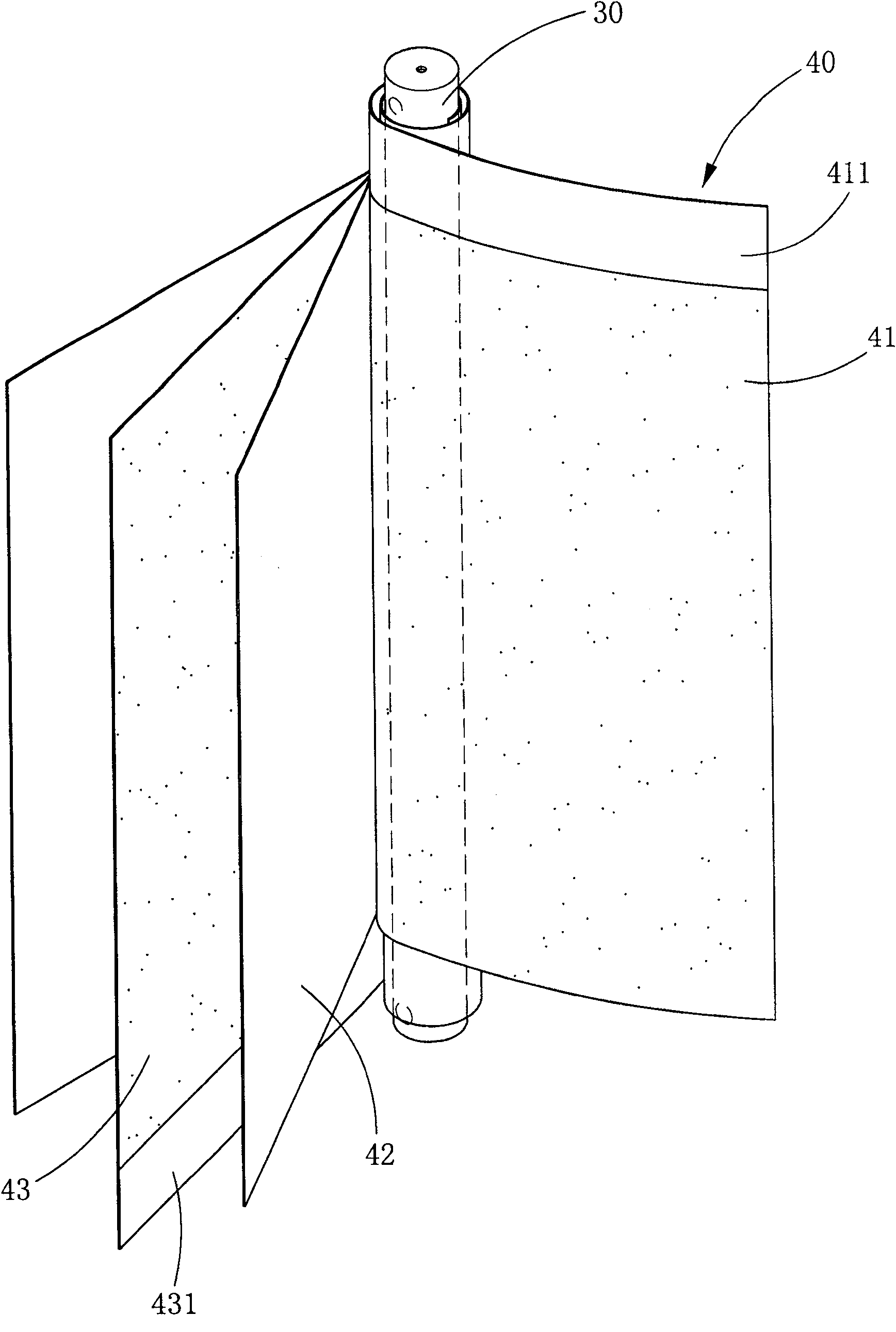 Electric core structure of round secondary lithium battery