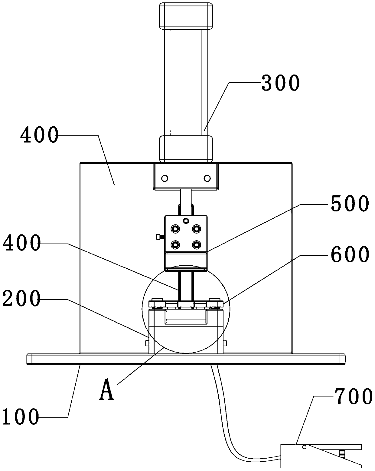 Circuit board cover pressing device