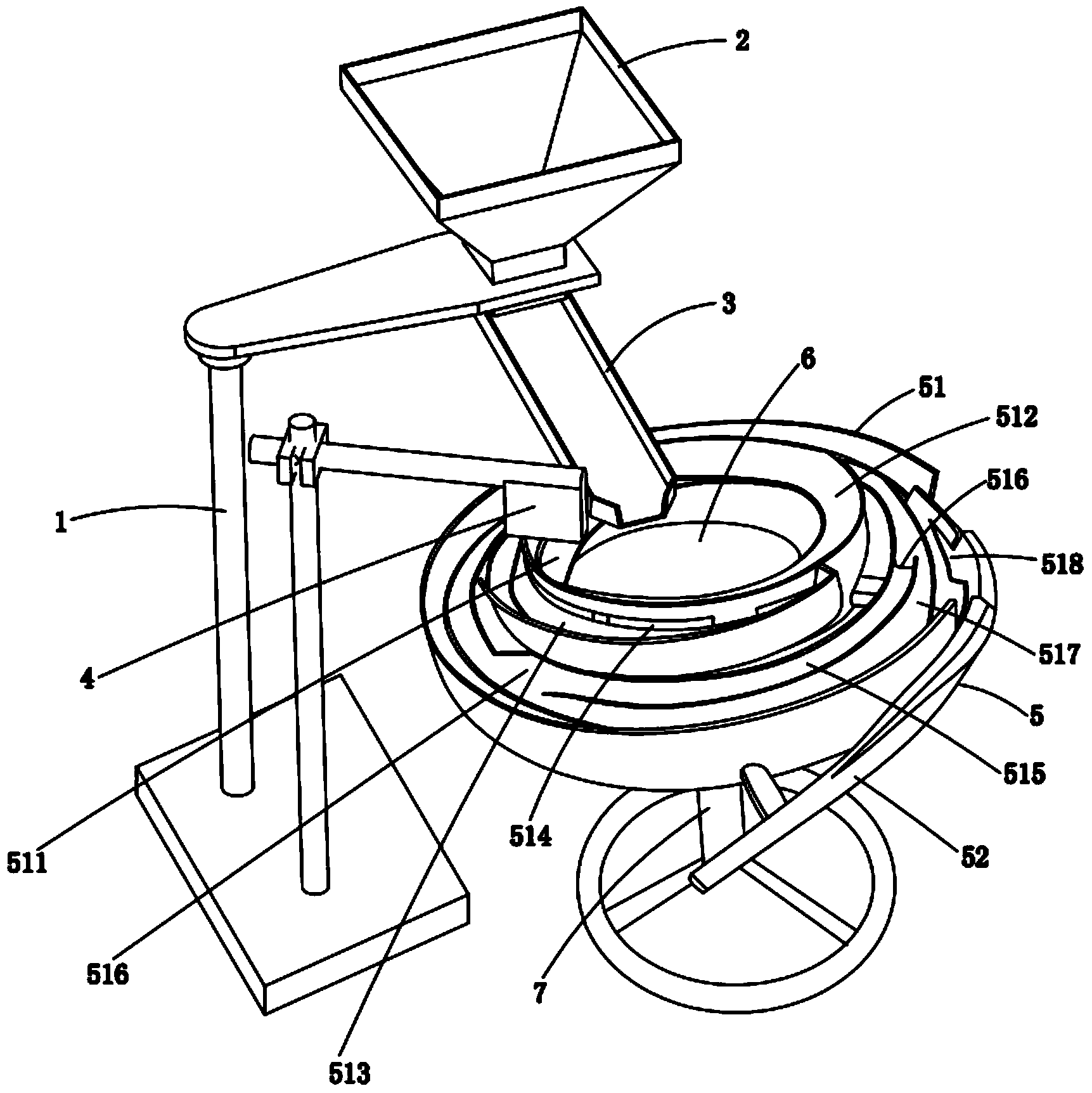 Automatic-arranging detecting device