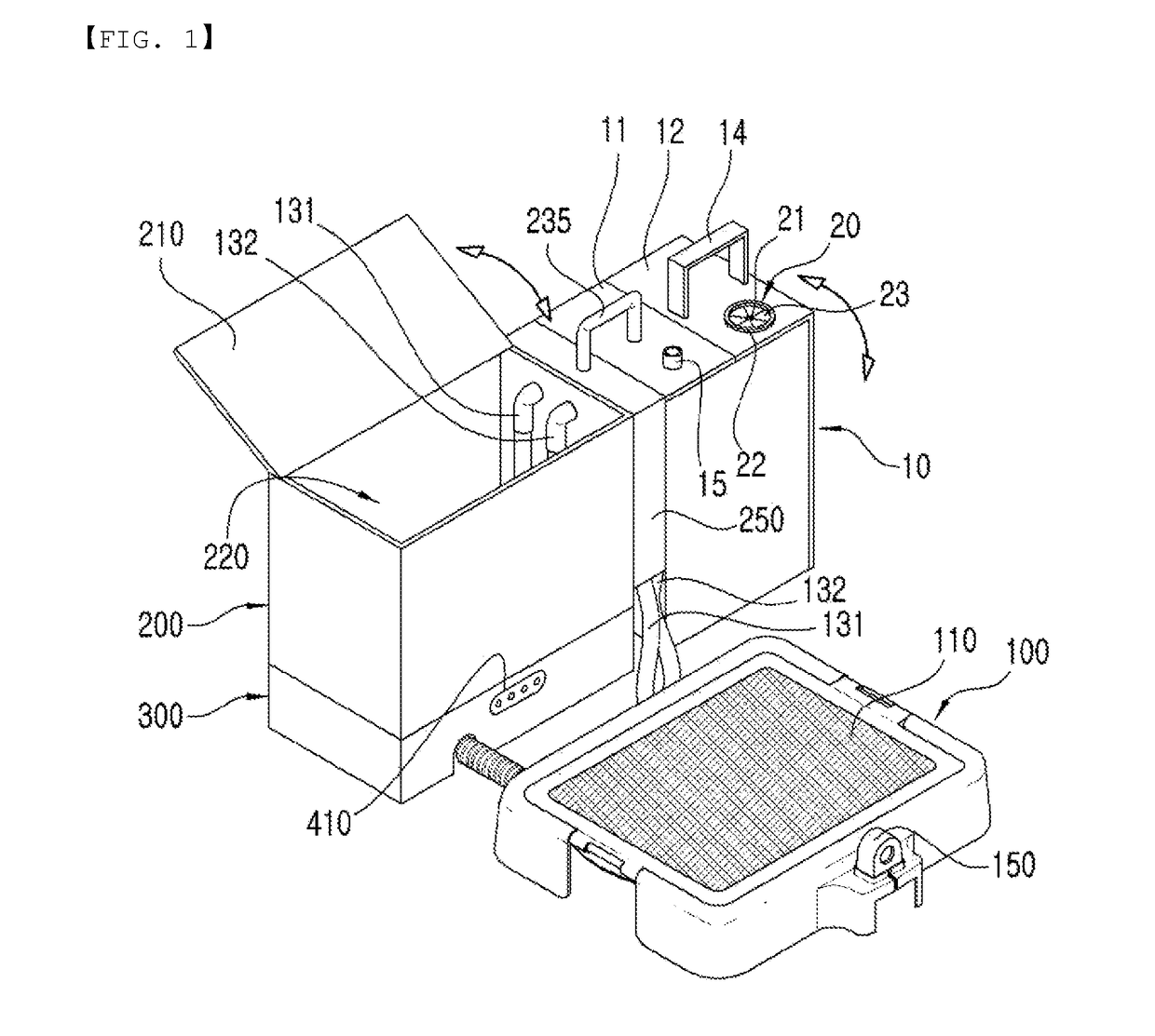 Modular apparatus for cleaning pet toilet device