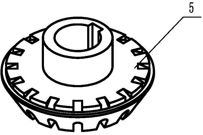 Top-insertion type short-cantilever stator-rotor stirring device