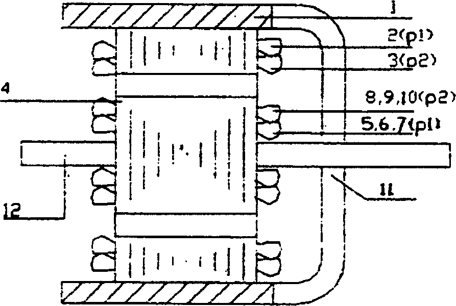 Multipole combined AC exciter